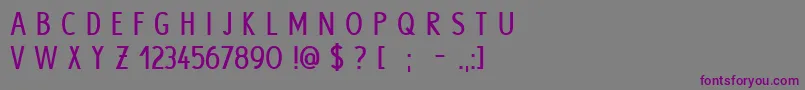 HypeBold Font – Purple Fonts on Gray Background