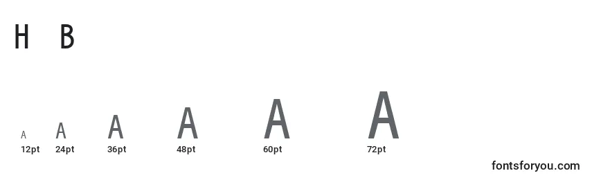 HypeBold Font Sizes