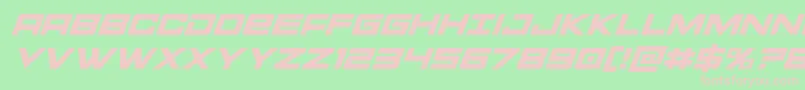 Montrocsuperital Font – Pink Fonts on Green Background