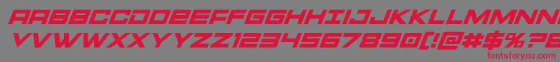 Montrocsuperital Font – Red Fonts on Gray Background