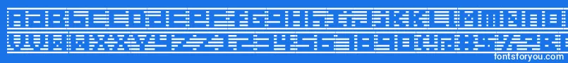 フォントBorder7alp – 青い背景に白い文字