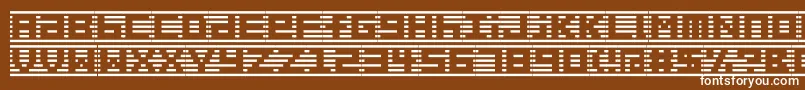 フォントBorder7alp – 茶色の背景に白い文字