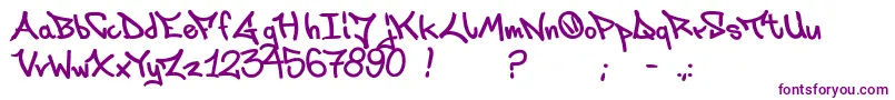 Laksoner Font – Purple Fonts on White Background