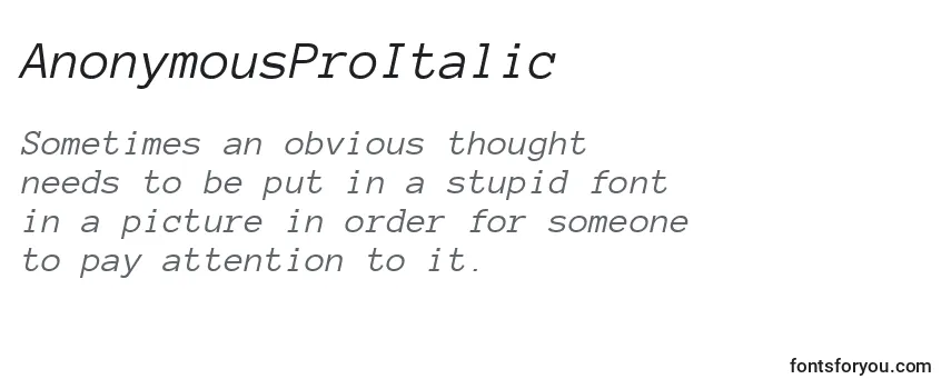 AnonymousProItalic-fontti