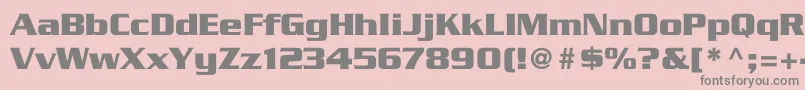 GlopentineBoldBold Font – Gray Fonts on Pink Background
