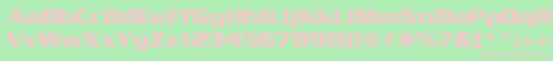 GlopentineBoldBold Font – Pink Fonts on Green Background