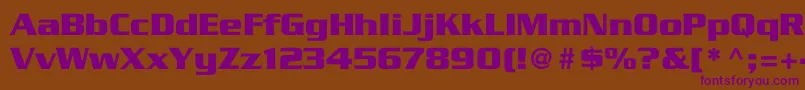 GlopentineBoldBold Font – Purple Fonts on Brown Background
