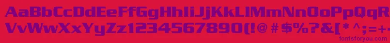 GlopentineBoldBold Font – Purple Fonts on Red Background