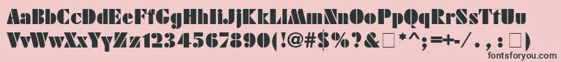 Fujiyamablack Font – Black Fonts on Pink Background