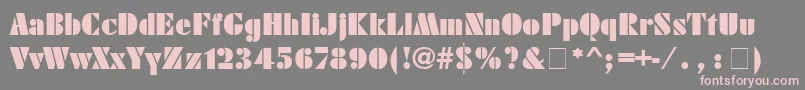 Fujiyamablack Font – Pink Fonts on Gray Background