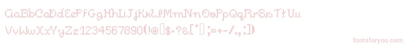 Pixelitocm Font – Pink Fonts on White Background