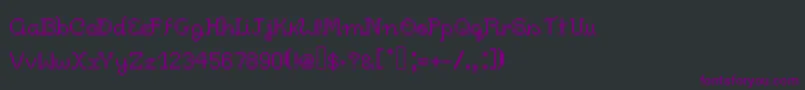 Шрифт Pixelitocm – фиолетовые шрифты на чёрном фоне