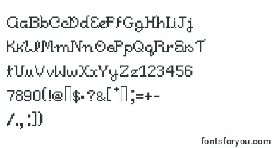  Pixelitocm font