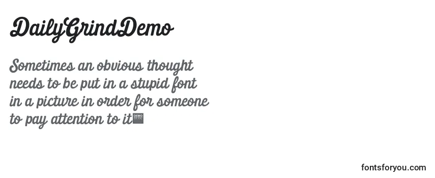 DailyGrindDemo Font