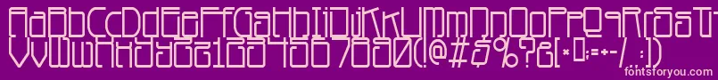 Planetdust Font – Pink Fonts on Purple Background