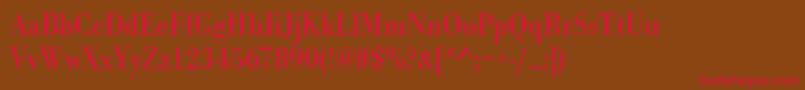 Urwbodonitextnar Font – Red Fonts on Brown Background