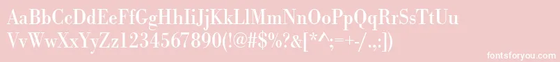 Urwbodonitextnar Font – White Fonts on Pink Background