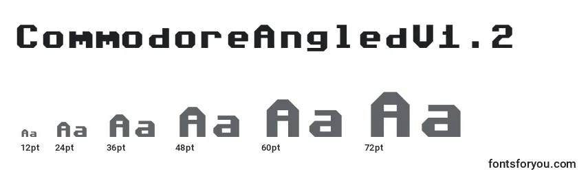 CommodoreAngledV1.2 Font Sizes