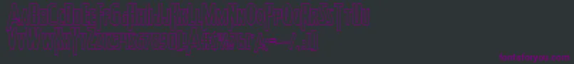Heroesassembleout Font – Purple Fonts on Black Background