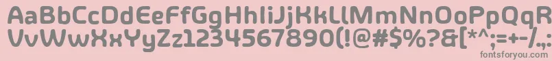 ShareHappinessAround Font – Gray Fonts on Pink Background