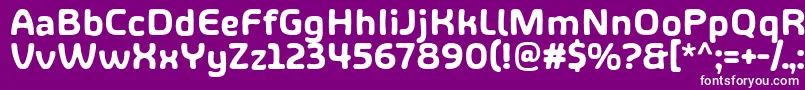 ShareHappinessAround Font – White Fonts on Purple Background