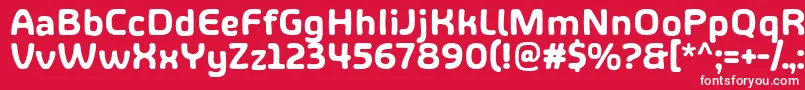 ShareHappinessAround Font – White Fonts on Red Background