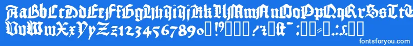 フォント1456gutenberg – 青い背景に白い文字