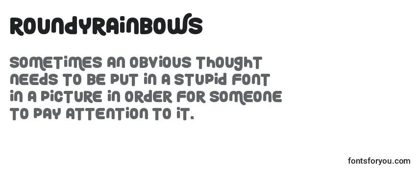 RoundyRainbows Font