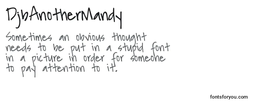 Review of the DjbAnotherMandy Font