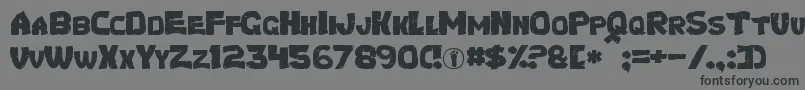 Turtles Font – Black Fonts on Gray Background