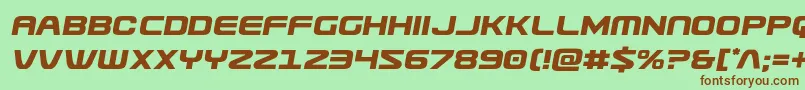 Usuzisemital Font – Brown Fonts on Green Background