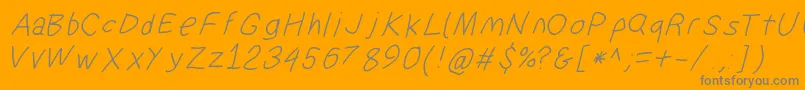 Police Suplexdriverregularobl – polices grises sur fond orange