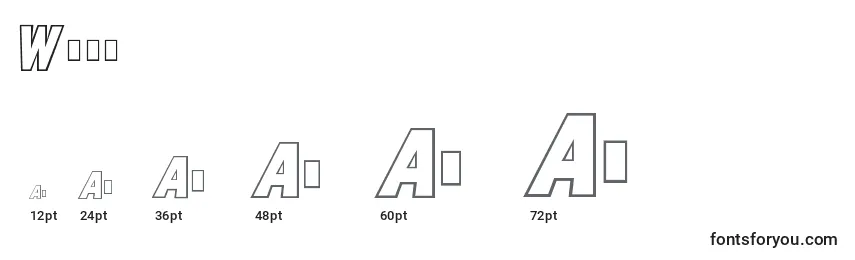 sizes of wham font, wham sizes