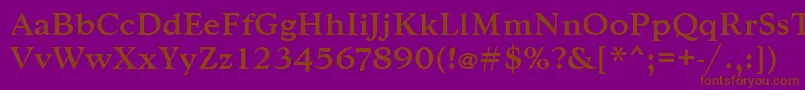 Goudytmed Font – Brown Fonts on Purple Background