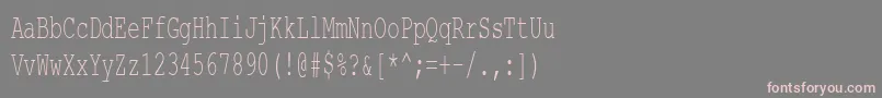 CourierNewCyr60n Font – Pink Fonts on Gray Background