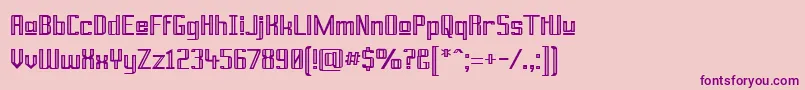 PrussianBrewUpper Font – Purple Fonts on Pink Background