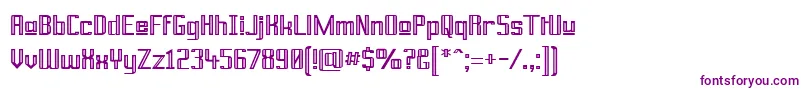 PrussianBrewUpper Font – Purple Fonts on White Background