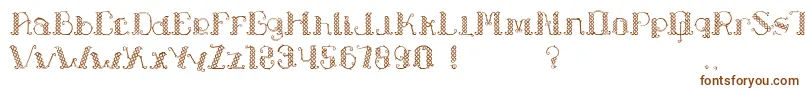 LapiahTigoTypeface Font – Brown Fonts on White Background