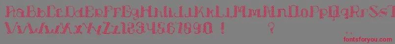 fuente LapiahTigoTypeface – Fuentes Rojas Sobre Fondo Gris