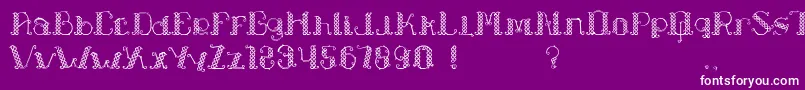 fuente LapiahTigoTypeface – Fuentes Blancas Sobre Fondo Morado
