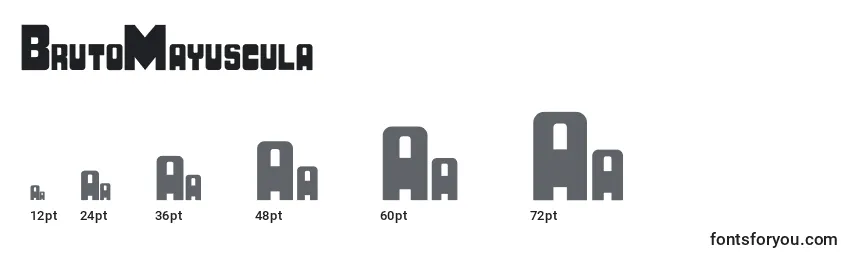 BrutoMayuscula Font Sizes