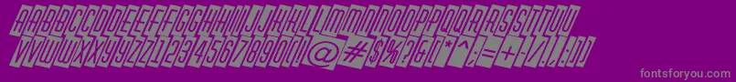 AHuxleycmdinoBold Font – Gray Fonts on Purple Background