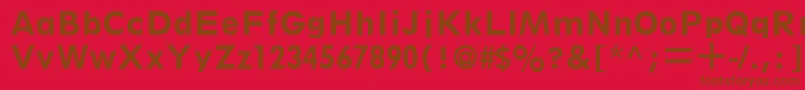 ThinxSsiBold Font – Brown Fonts on Red Background