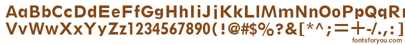 ThinxSsiBold Font – Brown Fonts on White Background