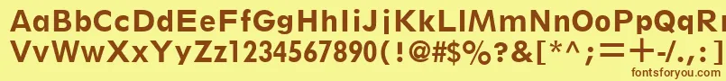 ThinxSsiBold Font – Brown Fonts on Yellow Background
