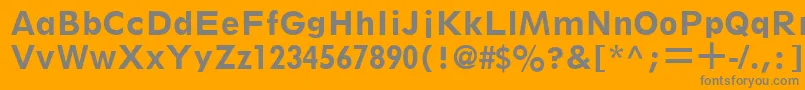 ThinxSsiBold Font – Gray Fonts on Orange Background