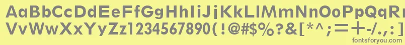 ThinxSsiBold Font – Gray Fonts on Yellow Background