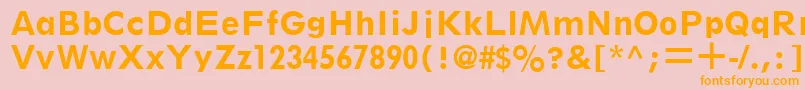 ThinxSsiBold Font – Orange Fonts on Pink Background