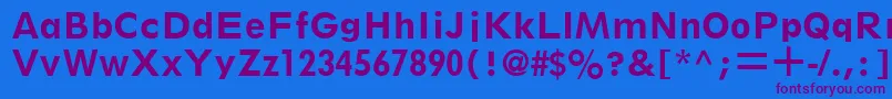 ThinxSsiBold Font – Purple Fonts on Blue Background