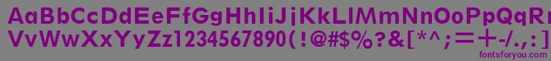 ThinxSsiBold Font – Purple Fonts on Gray Background